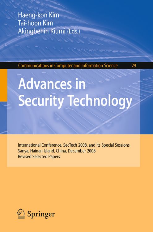 Produktbild: Advances in Security Technology