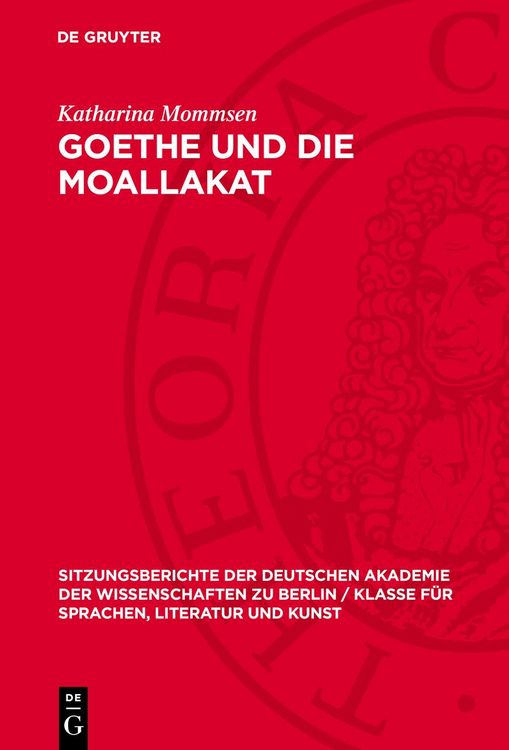 Produktbild: Goethe und die Moallakat