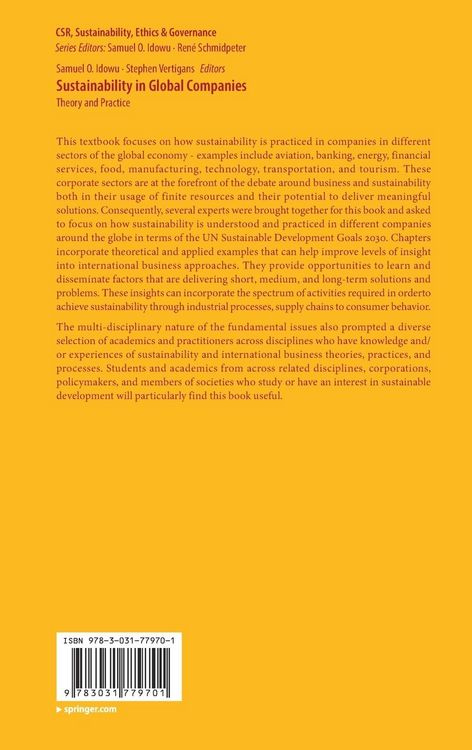 Produktbild: Sustainability in Global Companies