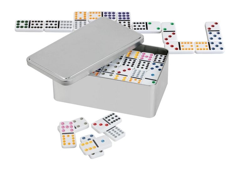 Produktbild: Domino, Doppel 12, in Metallbox