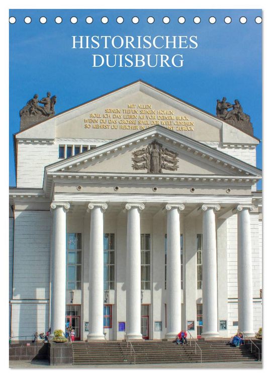 Produktbild: Historisches Duisburg (Tischkalender 2026 DIN A5 hoch), CALVENDO Monatskalender