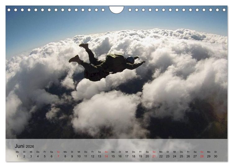 Produktbild: Fallschirmspringer. Absprung der U.S. Navy Seals (Wandkalender 2026 DIN A4 quer), CALVENDO Monatskalender