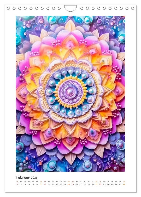 Produktbild: Zauberhafte Mandalas (Wandkalender 2026 DIN A4 hoch), CALVENDO Monatskalender