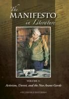 Produktbild: The Manifesto in Literature