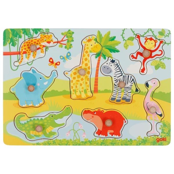 Produktbild: Steckpuzzle Afrikanische Tierkinder