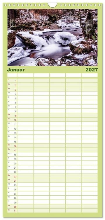 Produktbild: Familienplaner 2027 - Der Harz einfach magisch mit 5 Spalten (Wandkalender, 21 x 45 cm) CALVENDO