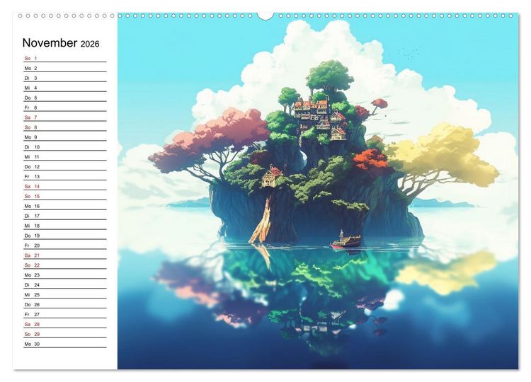 Produktbild: Anime Traumwelten (Wandkalender 2026 DIN A2 quer), CALVENDO Monatskalender