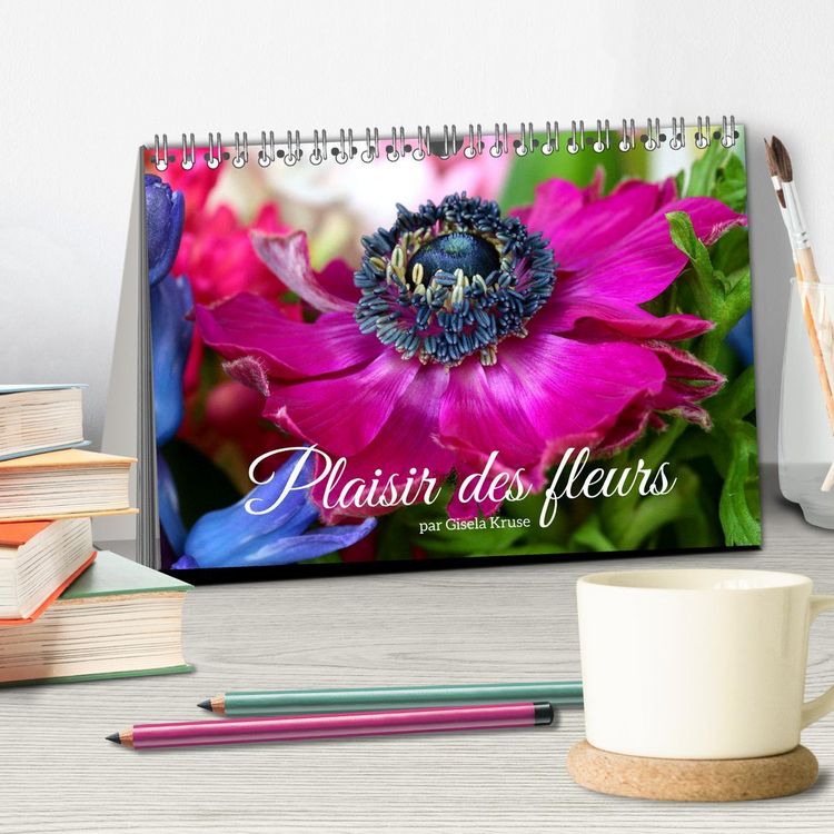 Produktbild: Plaisir des fleurs (Calendrier de bureau 2026 DIN A5 vertical), CALVENDO calendrier mensuel