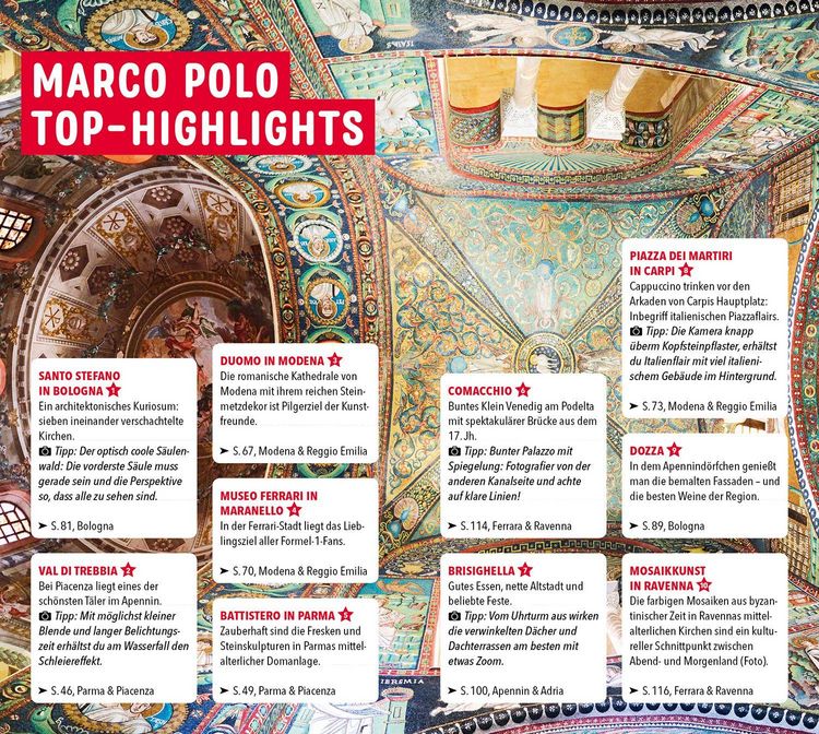 Produktbild: MARCO POLO Reisef&uuml;hrer Emilia-Romagna, Bologna, Parma, Ravenna