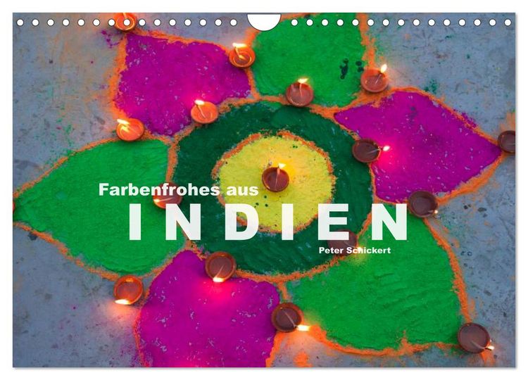 Produktbild: Farbenfrohes aus Indien (Wandkalender 2026 DIN A4 quer), CALVENDO Monatskalender