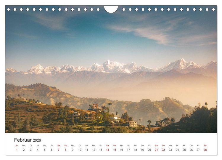 Produktbild: Nepal - Eine bezaubernde Reise nach Asien. (Wandkalender 2026 DIN A4 quer), CALVENDO Monatskalender