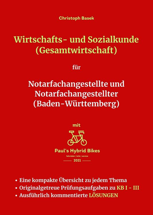 Produktbild: Wirtschafts- und Sozialkunde (Gesamtwirtschaft) f&uuml;r Notarfachangestellte und Notarfachangestellter (Baden-W&uuml;rttemberg)