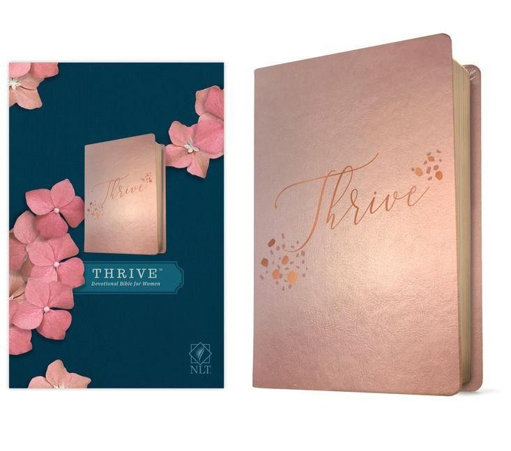 Produktbild: NLT Thrive Devotional Bible for Women (Leatherlike, Rose Metallic )