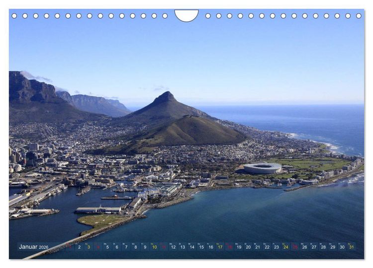 Produktbild: S&uuml;dafrika - K&uuml;stenflug von Kapstadt bis Dyker Island (Wandkalender 2026 DIN A4 quer), CALVENDO Monatskalender