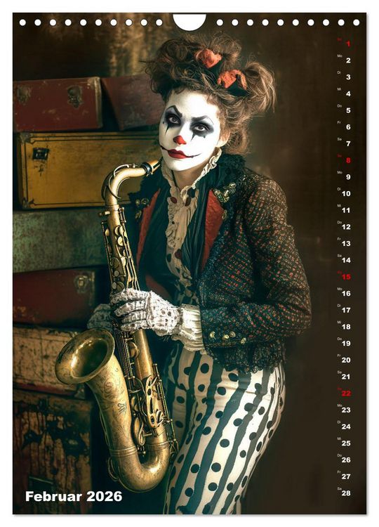 Produktbild: Clowngeschichten - Eine besondere Welt (Wandkalender 2026 DIN A4 hoch), CALVENDO Monatskalender