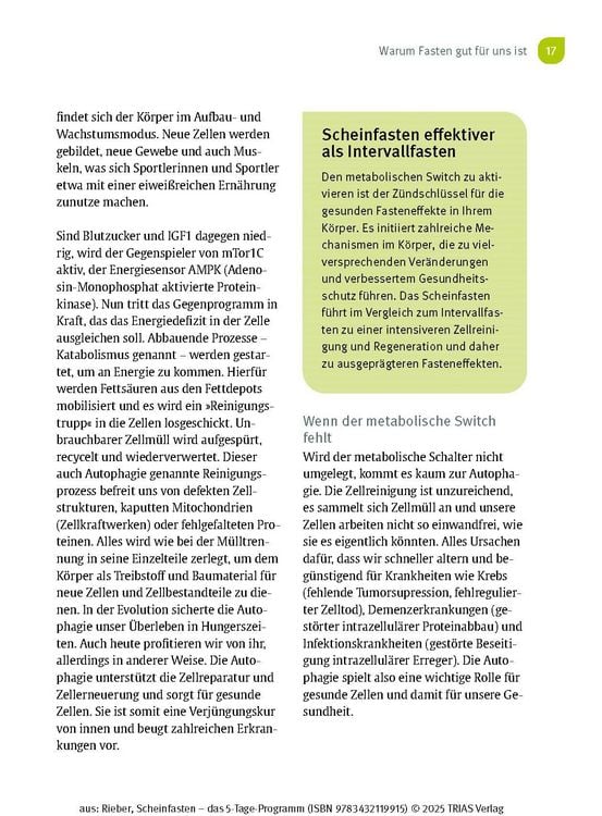 Produktbild: Scheinfasten - das 5-Tage-Programm