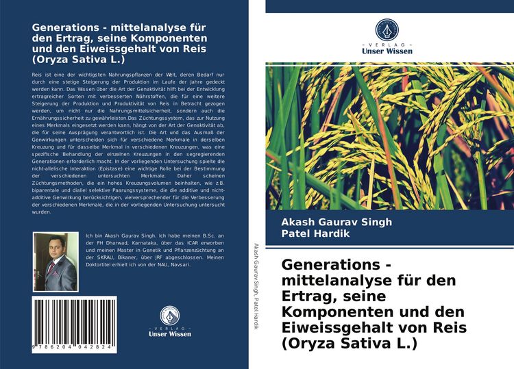 Produktbild: Generations - mittelanalyse f&uuml;r den Ertrag, seine Komponenten und den Eiweissgehalt von Reis (Oryza Sativa L.)