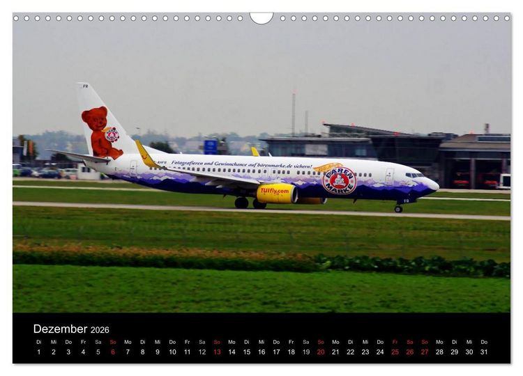 Produktbild: Giganten der L&uuml;fte am Airport Stuttgart (Wandkalender 2026 DIN A3 quer), CALVENDO Monatskalender