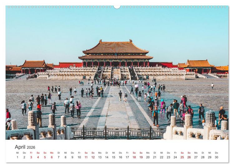 Produktbild: Peking - Die faszinierende Hauptstadt Chinas. (Wandkalender 2026 DIN A2 quer), CALVENDO Monatskalender