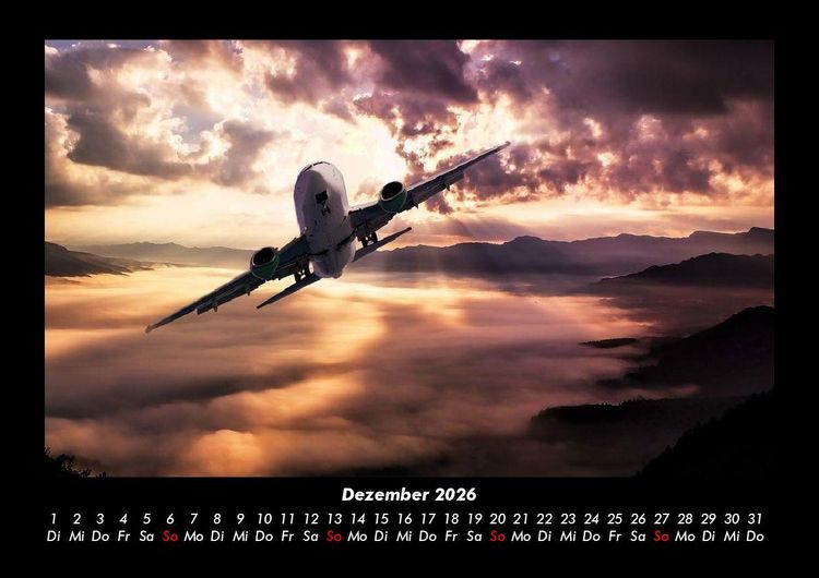Produktbild: Flugzeuge 2026 Fotokalender DIN A3