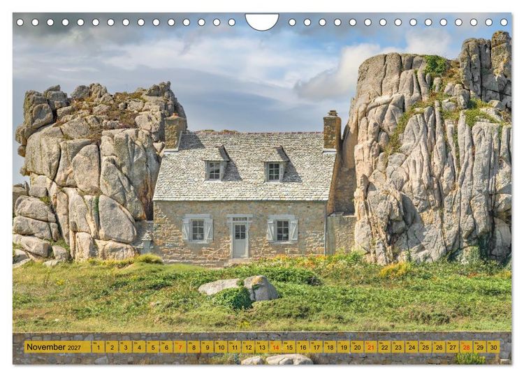 Produktbild: Bretagne, wild und sch&ouml;n (Wandkalender 2027 DIN A4 quer), CALVENDO Monatskalender