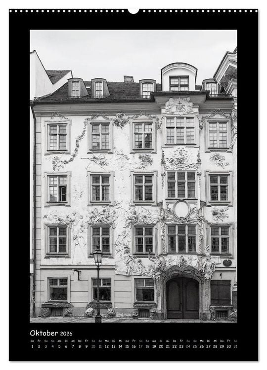 Produktbild: Liebenswertes M&uuml;nchen 2026 - Stilisierte Fotografien in schwarzwei&szlig; (Wandkalender 2026 DIN A2 hoch), CALVENDO Monatskalender