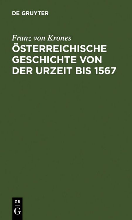 Produktbild: &Ouml;sterreichische Geschichte von der Urzeit bis 1526