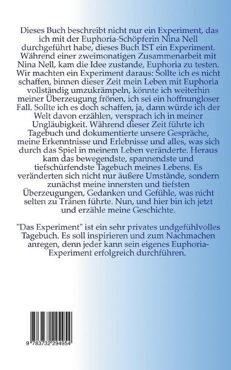 Produktbild: Euphoria - Das Experiment