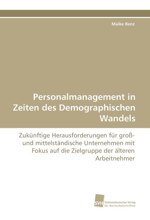 Produktbild: Personalmanagement in Zeiten des Demographischen Wandels
