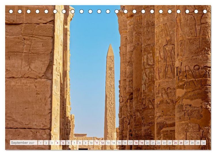 Produktbild: Monumente der Ewigkeit - von Wesiren bis zu C&auml;saren in &Auml;gypten (Tischkalender 2027 DIN A5 quer), CALVENDO Monatskalender