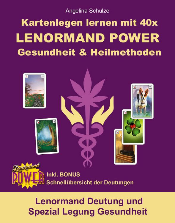 Produktbild: Kartenlegen lernen mit 40x LENORMAND POWER Gesundheit & Heilmethoden