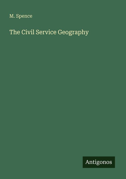 Produktbild: The Civil Service Geography