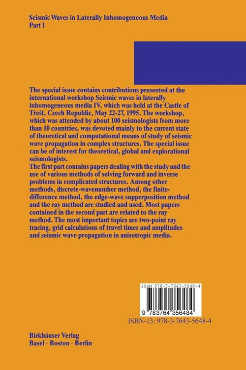 Produktbild: Seismic Waves in Laterally Inhomogeneous Media