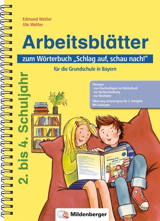 Produktbild: Arbeitsbl&auml;tter zum W&ouml;rterbuch &bdquo;Schlag auf, schau nach!&ldquo; f&uuml;r die Grundschule in Bayern