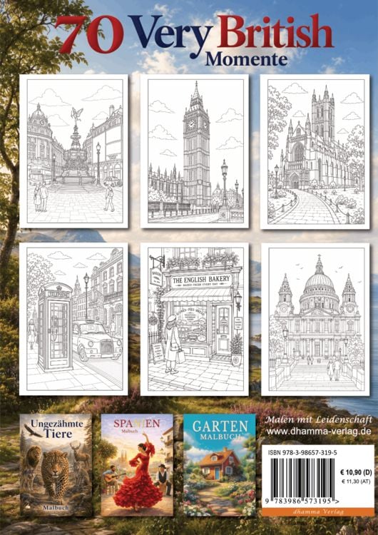 Produktbild: Very British &ndash; Gro&szlig;britannien Malbuch f&uuml;r Erwachsene mit 70 sch&ouml;nen Ausmalmotiven