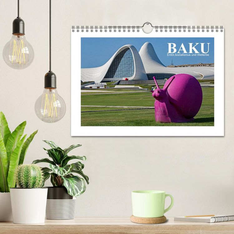 Produktbild: Baku - Erd&ouml;l, Sozialismus und Welterbe (Wandkalender 2026 DIN A4 quer), CALVENDO Monatskalender