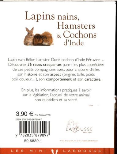 Produktbild: Lapins nains, hamsters & cochons d'Inde