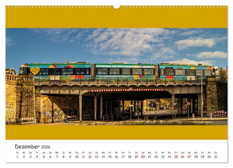 Produktbild: Die Citylink Chemnitz Panorama Ansichten (Wandkalender 2026 DIN A2 quer), CALVENDO Monatskalender