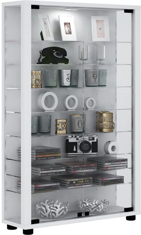 Produktbild: Holz Glas Stand Vitrine Sammelvitrine Lumo Mini