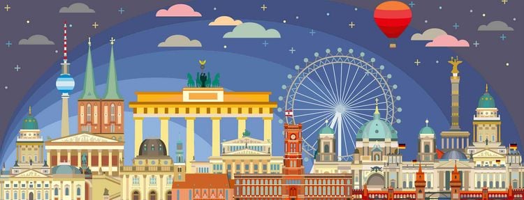 Produktbild: Erwachsenenpuzzle 1000 Teile - Nachts in Berlin