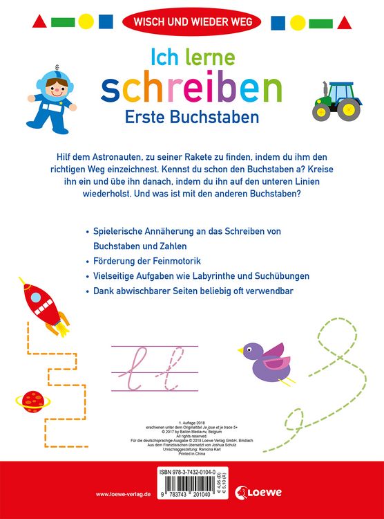 Produktbild: Wisch und wieder weg - Ich lerne schreiben 5+