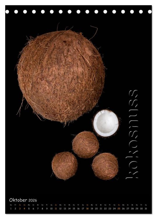 Produktbild: foodART - Fr&uuml;chte und Gem&uuml;se (Tischkalender 2026 DIN A5 hoch), CALVENDO Monatskalender