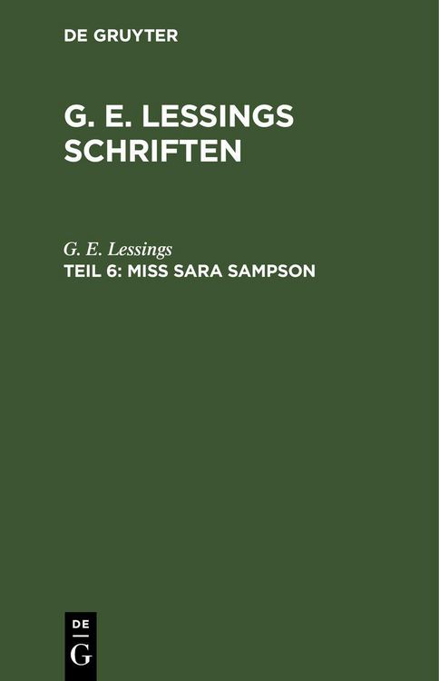 Produktbild: Miss Sara Sampson