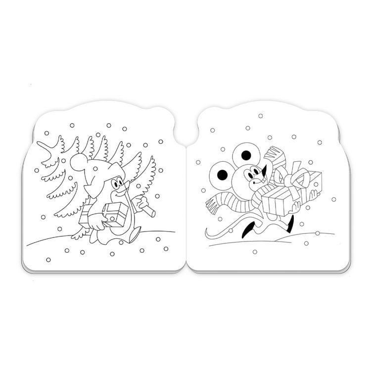 Produktbild: TR&Ouml;TSCH - Der kleine Maulwurf Mini-Malbuch mit Stickern Winter| Ab 3 Jahren
