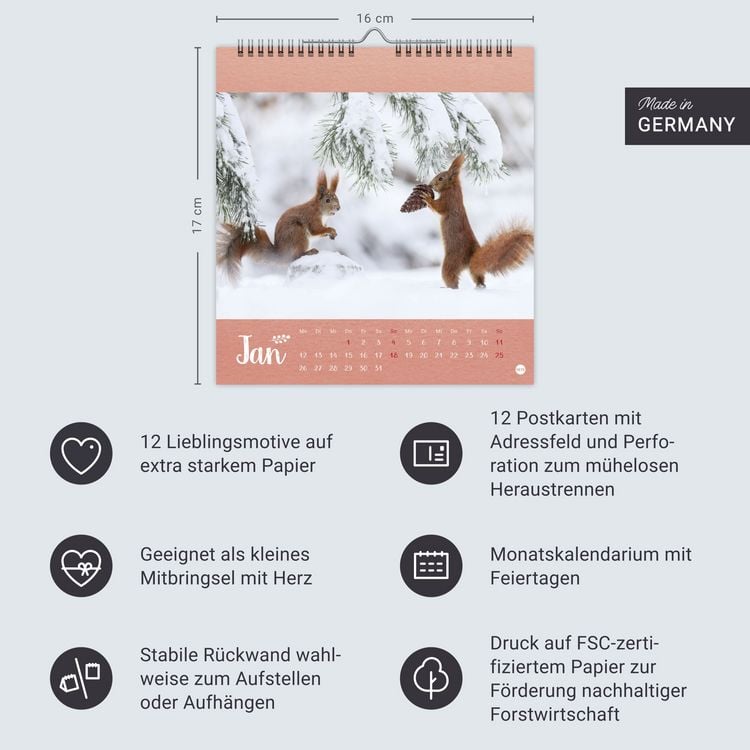 Produktbild: Vadim Trunov: Märchenhaftes Waldleben Postkartenkalender 2026