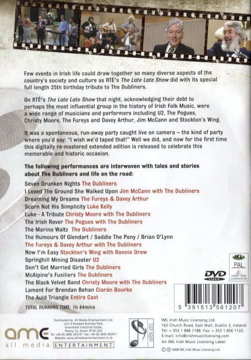 Produktbild: The Dubliners - The Late Late Show Tribute