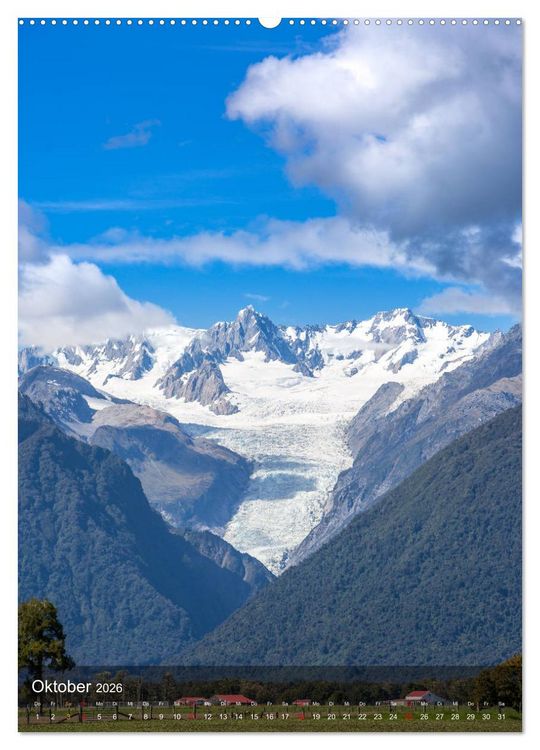 Produktbild: Naturparadies Neuseeland (Wandkalender 2026 DIN A2 hoch), CALVENDO Monatskalender