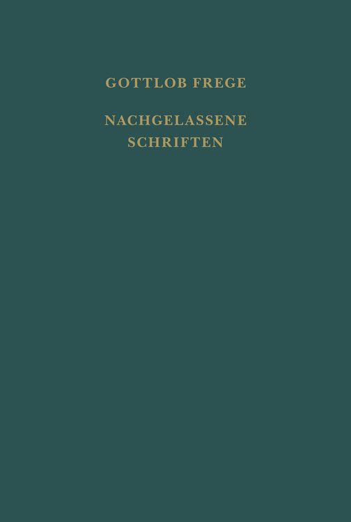 Produktbild: Nachgelassene Schriften und Wissenschaftlicher Briefwechsel. Erster Band