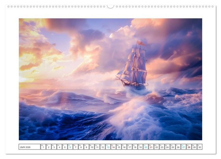 Produktbild: Wind und Wogen (hochwertiger Premium Wandkalender 2026 DIN A2 quer), Kunstdruck in Hochglanz
