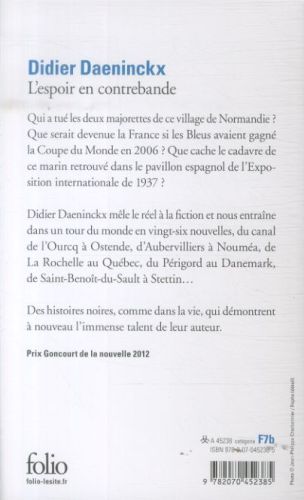 Produktbild: Daeninckx, D: L'espoir en contrebande